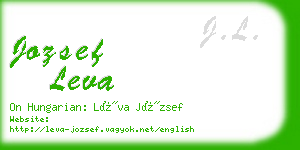 jozsef leva business card